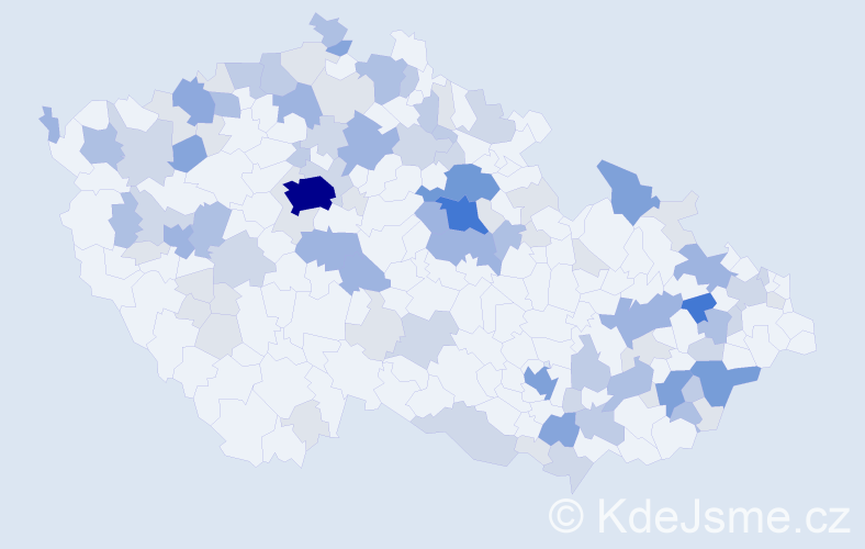Příjmení: 'Dubec', počet výskytů 306 v celé ČR