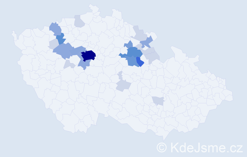 Příjmení: 'Rolc', počet výskytů 63 v celé ČR