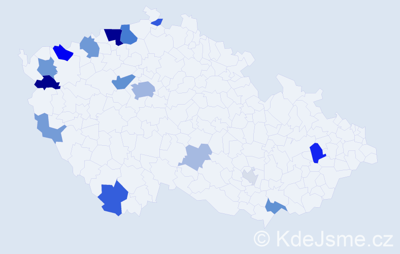 Příjmení: 'Mühlbauer', počet výskytů 41 v celé ČR