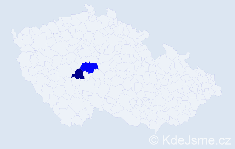 Příjmení: 'Krajfová', počet výskytů 3 v celé ČR