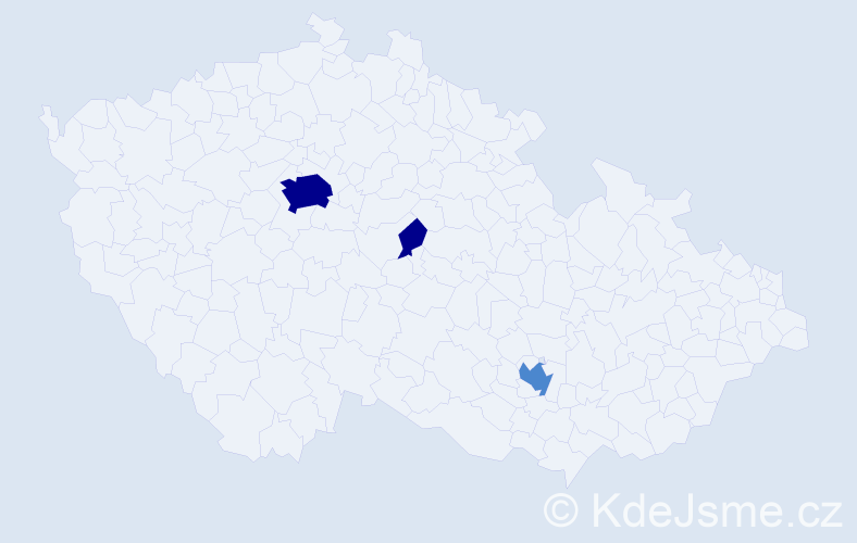 Příjmení: 'Mišutková', počet výskytů 7 v celé ČR