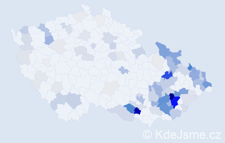 Příjmení: 'Adamík', počet výskytů 395 v celé ČR