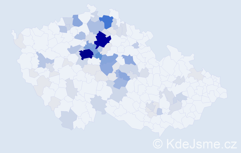 Příjmení: 'Řípa', počet výskytů 317 v celé ČR