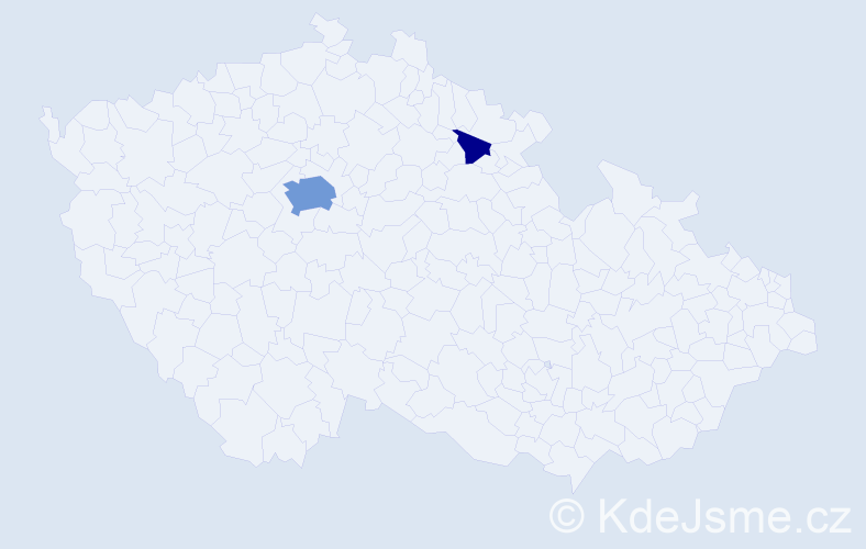 Příjmení: 'Portigová', počet výskytů 8 v celé ČR