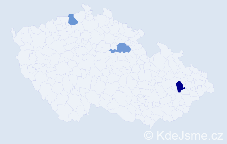 Příjmení: 'Foluchka', počet výskytů 3 v celé ČR