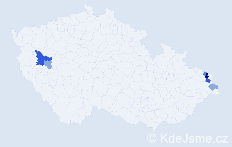 Příjmení: 'Rohrsetzer', počet výskytů 15 v celé ČR