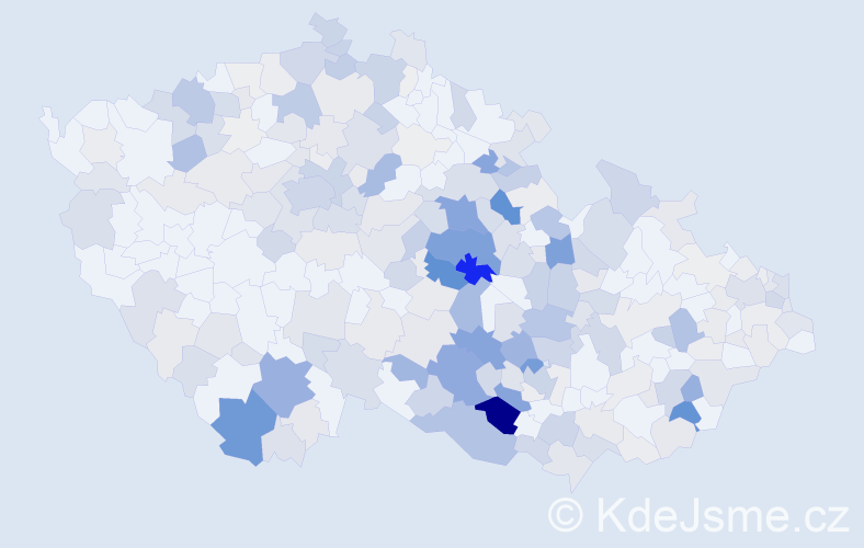Příjmení: 'Kudláček', počet výskytů 1148 v celé ČR