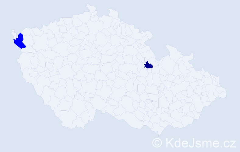 Příjmení: 'Konkoĺová', počet výskytů 3 v celé ČR