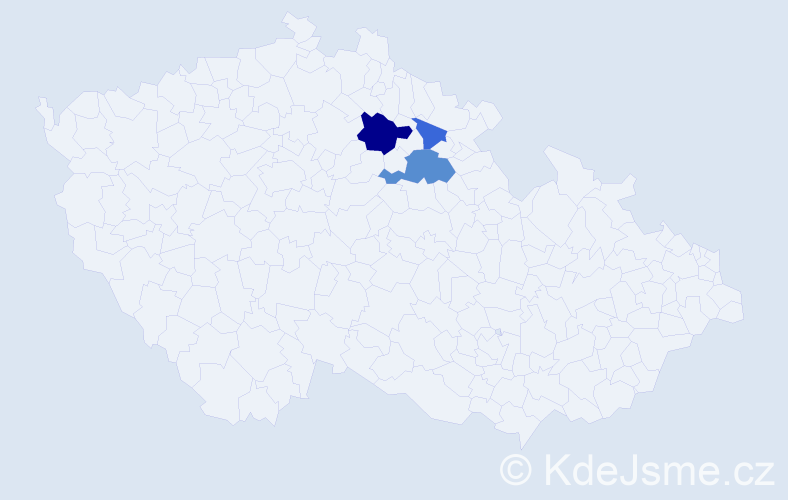 Příjmení: 'Suchoradská', počet výskytů 7 v celé ČR