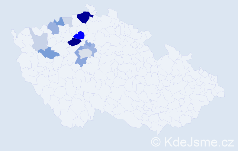 Příjmení: 'Potluka', počet výskytů 39 v celé ČR