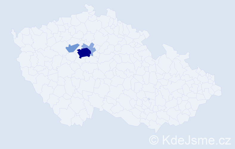 Příjmení: 'Engstová', počet výskytů 9 v celé ČR