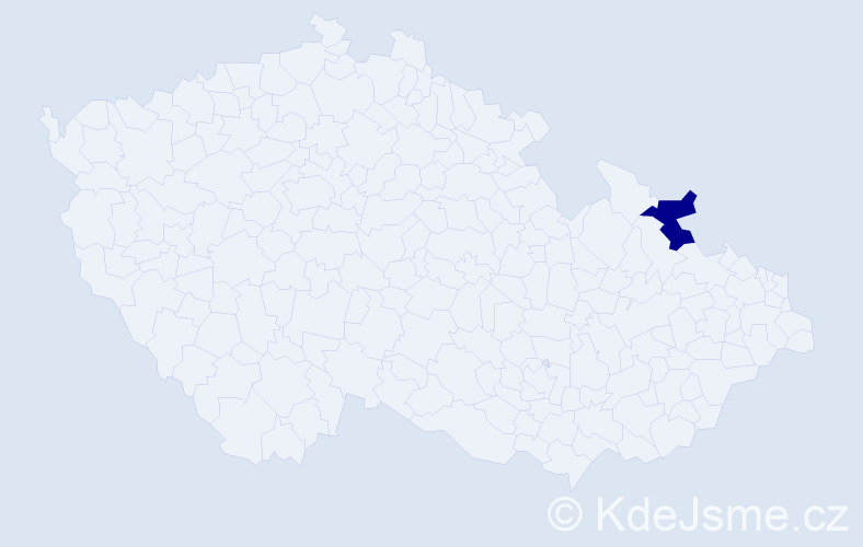 Příjmení: 'Kitsuli', počet výskytů 1 v celé ČR