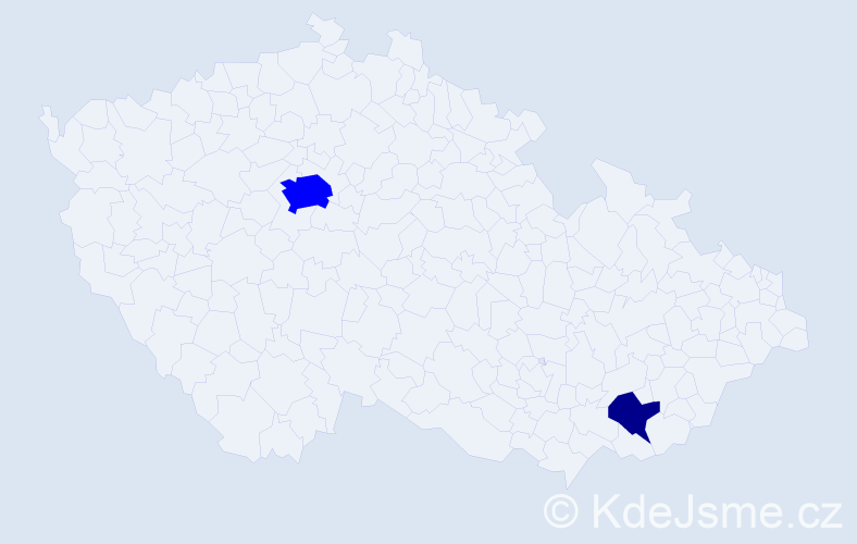 Příjmení: 'Kazarinov', počet výskytů 3 v celé ČR