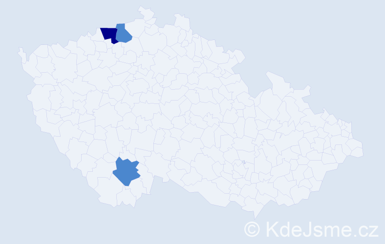 Příjmení: 'Smidková', počet výskytů 8 v celé ČR