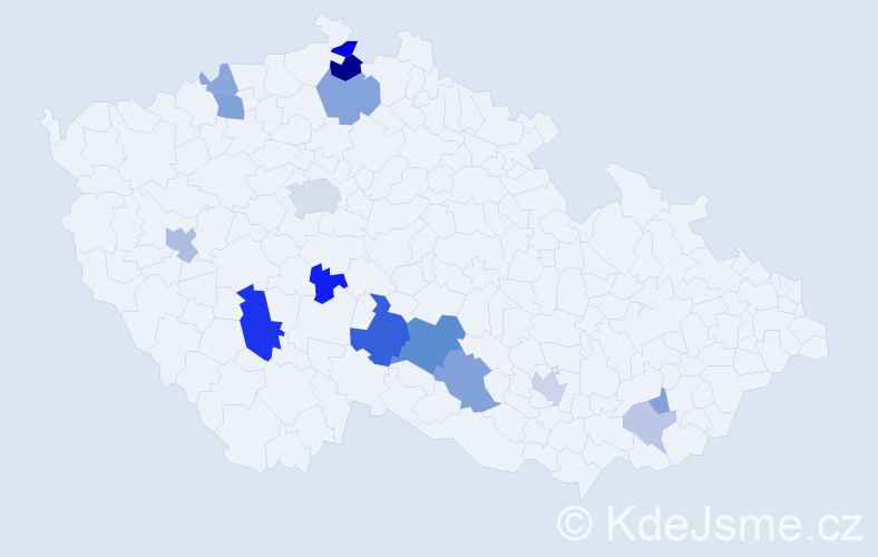 Příjmení: 'Bakus', počet výskytů 34 v celé ČR