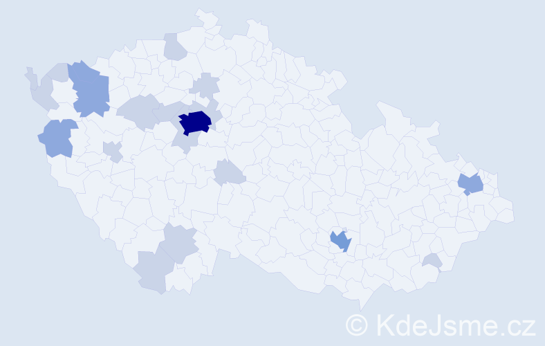 Příjmení: 'Tran Manh', počet výskytů 39 v celé ČR