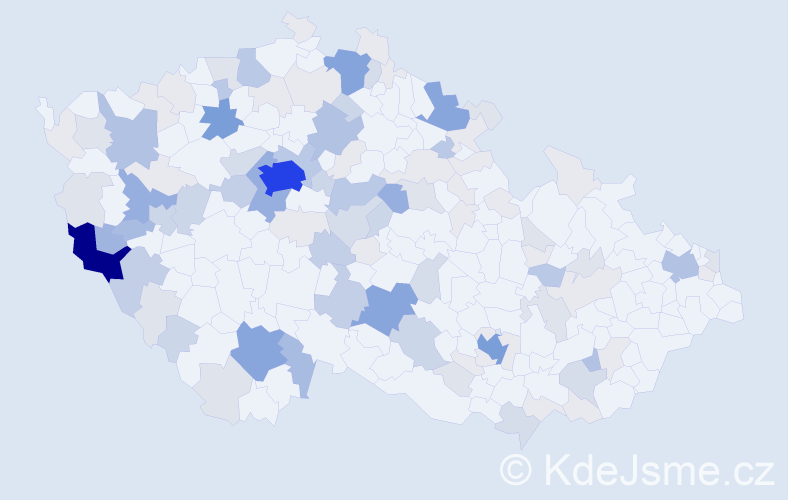Příjmení: 'Forstová', počet výskytů 409 v celé ČR