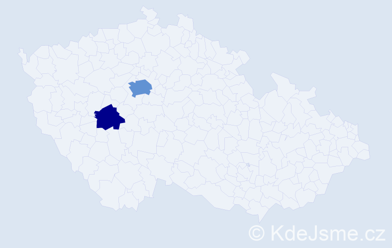Příjmení: 'Gurkina', počet výskytů 5 v celé ČR