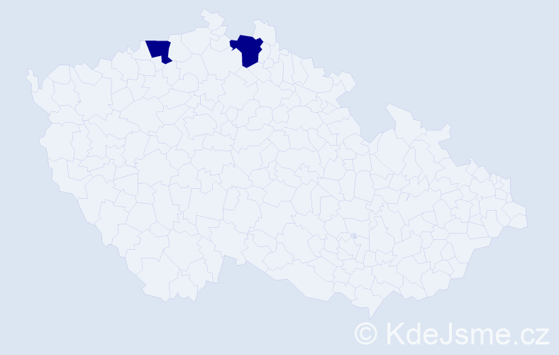 Příjmení: 'Misjuk', počet výskytů 2 v celé ČR