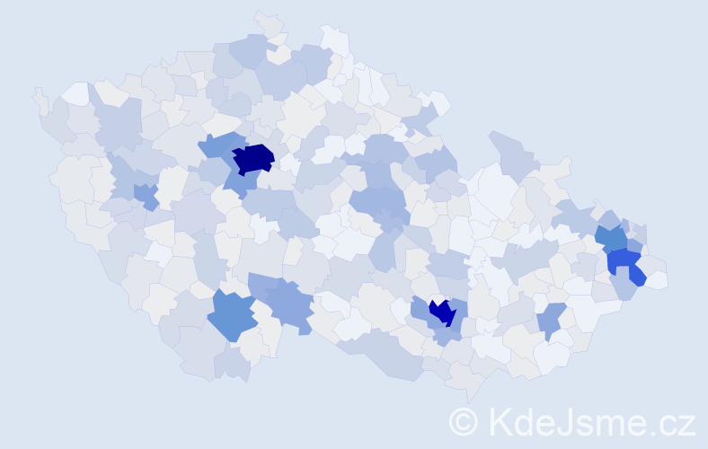 Příjmení: 'Kozlová', počet výskytů 1903 v celé ČR