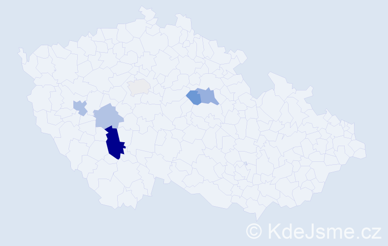 Příjmení: 'Drůbková', počet výskytů 13 v celé ČR