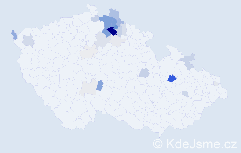 Příjmení: 'Laurin', počet výskytů 127 v celé ČR