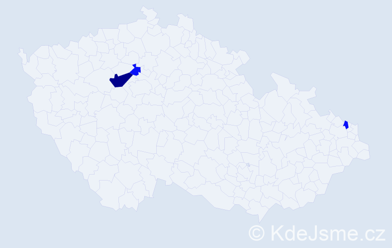 Příjmení: 'Paprňák', počet výskytů 6 v celé ČR