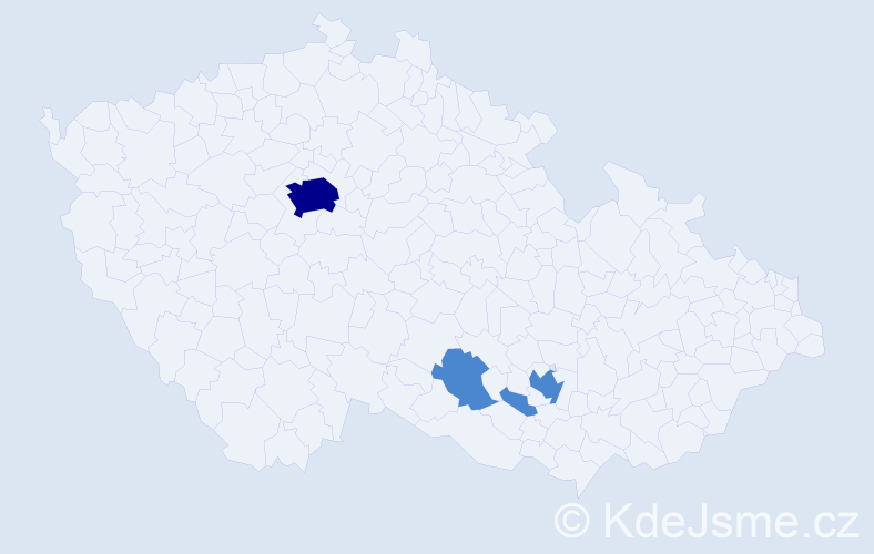 Příjmení: 'Matkovskyy', počet výskytů 6 v celé ČR