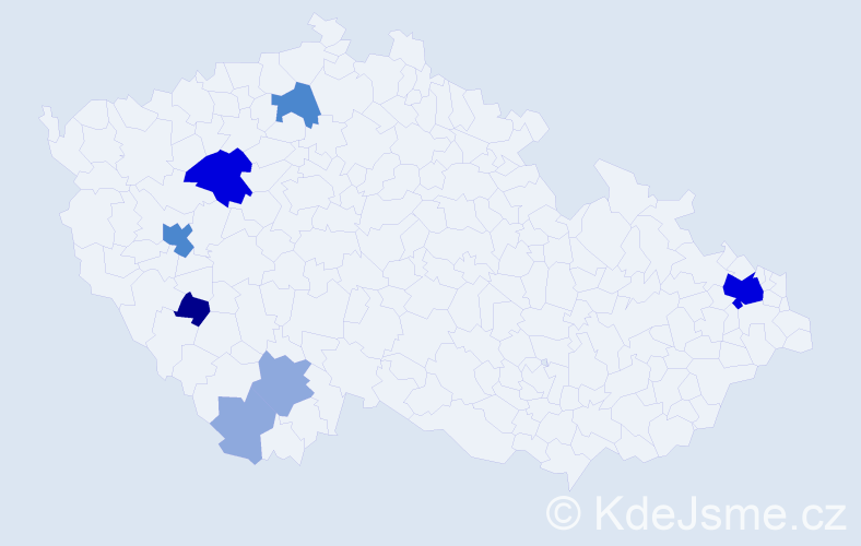 Příjmení: 'Halmlová', počet výskytů 27 v celé ČR