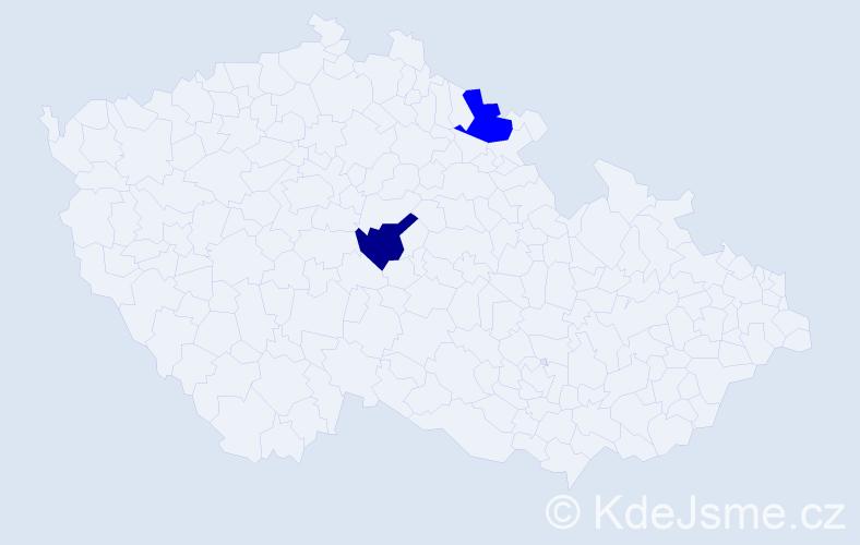 Příjmení: 'Stedrová', počet výskytů 3 v celé ČR