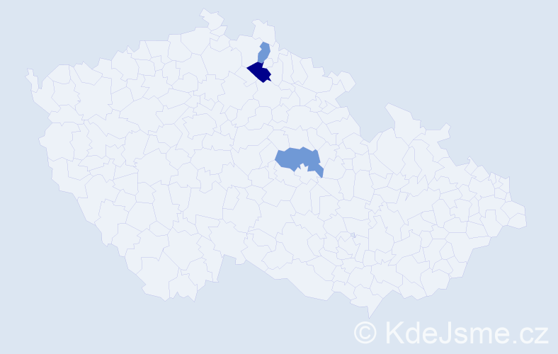Příjmení: 'Beksa', počet výskytů 10 v celé ČR