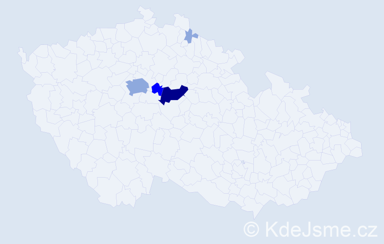Příjmení: 'Filounová', počet výskytů 12 v celé ČR
