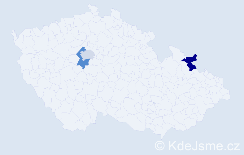 Příjmení: 'Giesa', počet výskytů 3 v celé ČR
