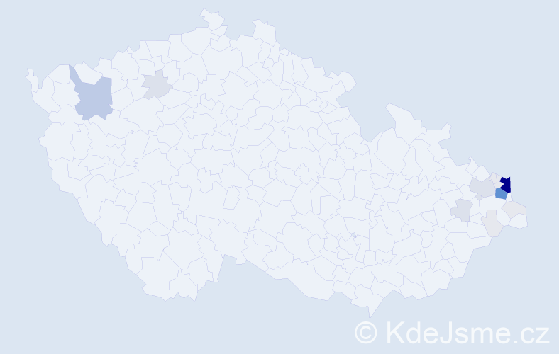 Příjmení: 'Owczarzy', počet výskytů 84 v celé ČR