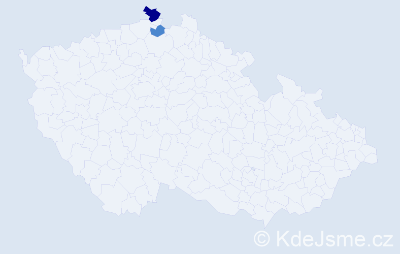 Příjmení: 'Debären', počet výskytů 6 v celé ČR