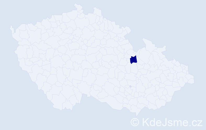 Příjmení: 'Czapliński', počet výskytů 1 v celé ČR