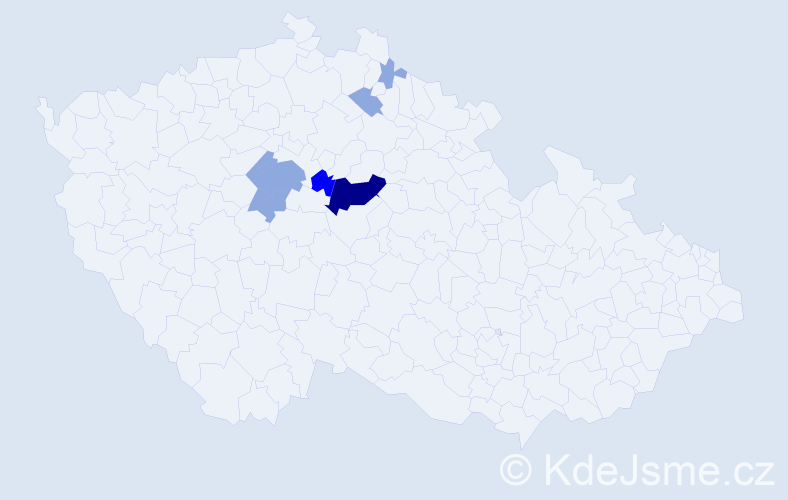 Příjmení: 'Filounová', počet výskytů 14 v celé ČR