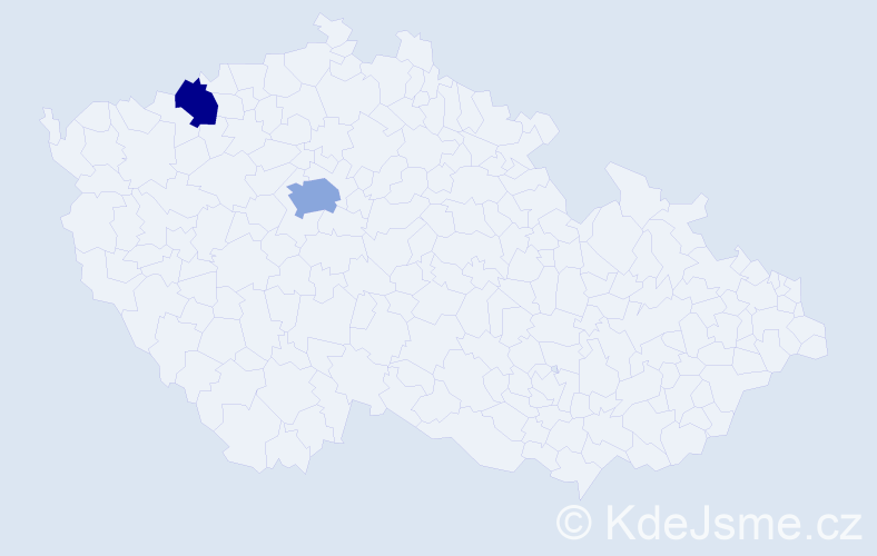 Příjmení: 'Dyakunovych', počet výskytů 3 v celé ČR