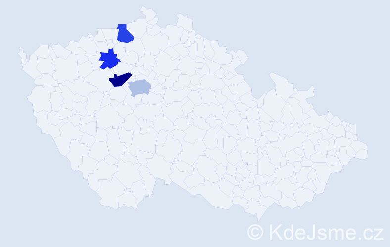 Příjmení: 'Navarrová', počet výskytů 9 v celé ČR