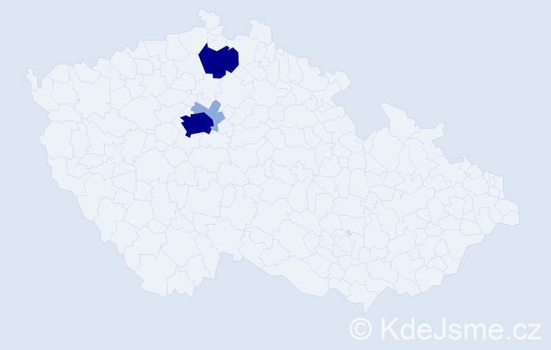 Příjmení: 'Grošup', počet výskytů 11 v celé ČR