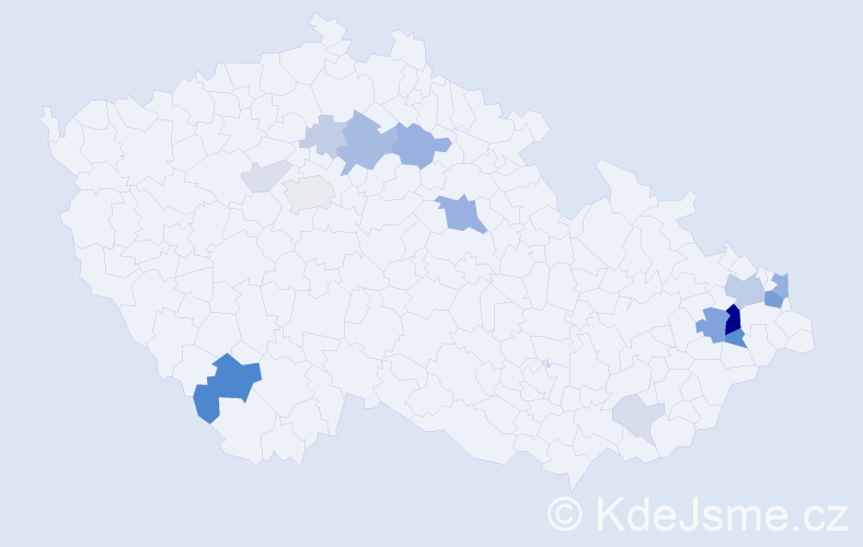 Příjmení: 'Burgertová', počet výskytů 48 v celé ČR