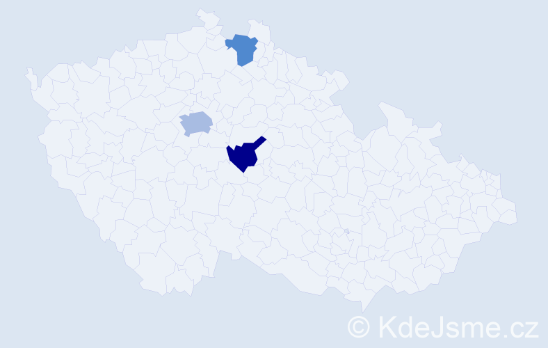 Příjmení: 'Hnepa', počet výskytů 4 v celé ČR