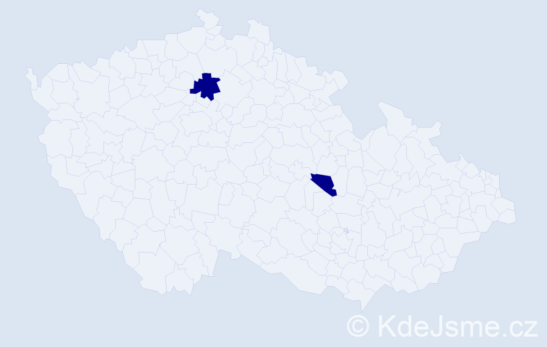 Příjmení: 'Brunold', počet výskytů 2 v celé ČR