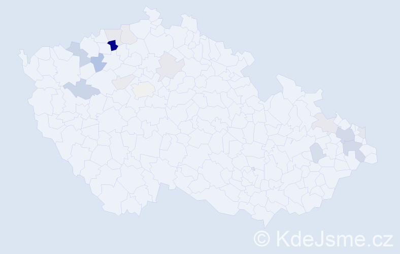 Příjmení: 'Karchňaková', počet výskytů 35 v celé ČR