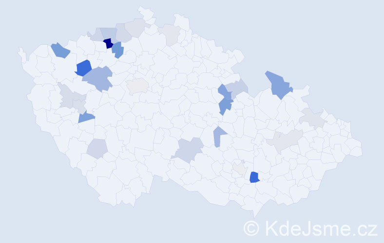 Příjmení: 'Lifka', počet výskytů 54 v celé ČR