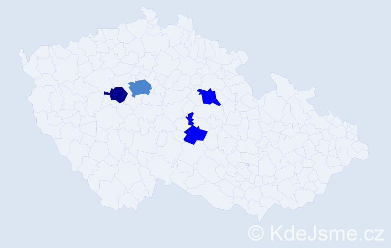 Příjmení: 'Kúth', počet výskytů 8 v celé ČR