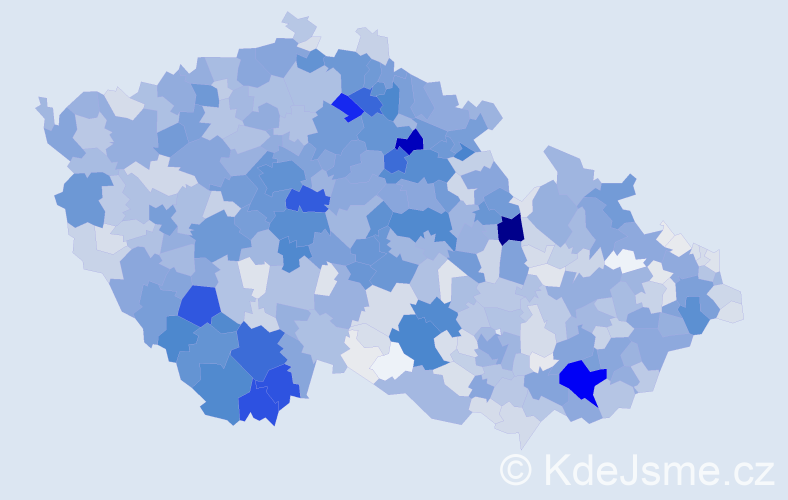 Příjmení: 'Vávrová', počet výskytů 5984 v celé ČR