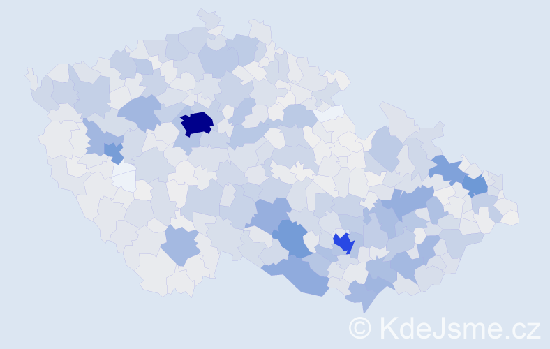 Příjmení: 'Čech', počet výskytů 6377 v celé ČR