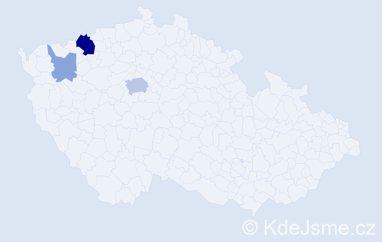 Příjmení: 'Kovbasyuk', počet výskytů 9 v celé ČR