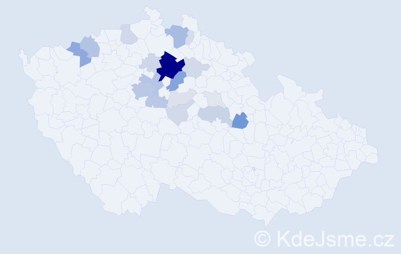Příjmení: 'Rejmon', počet výskytů 85 v celé ČR